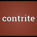Define Contrite